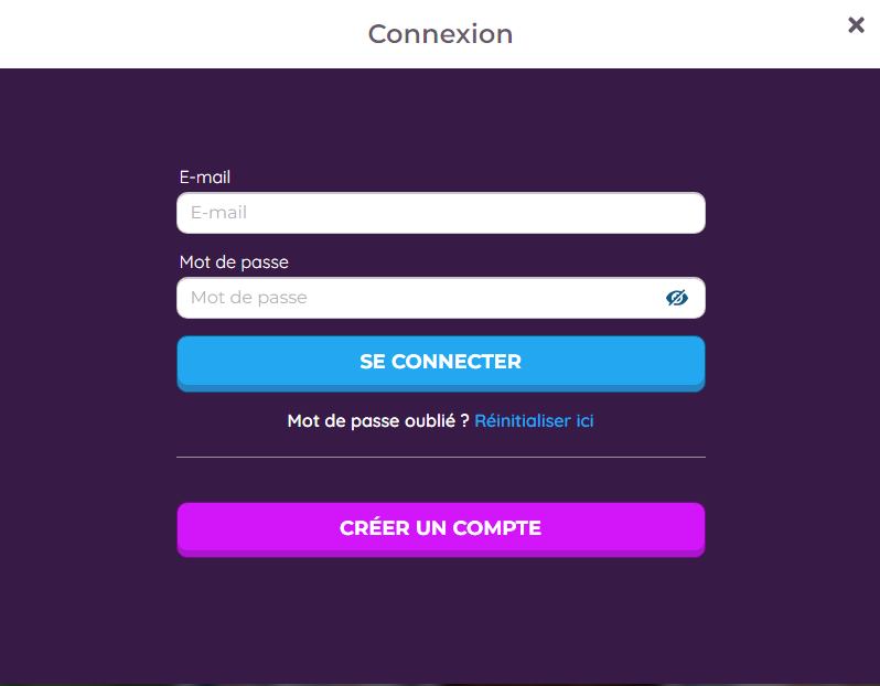 Espace membre et connexion au Jackpot Bob casino
